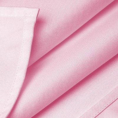 Lann's Linens 10 Pack 60" x 102" Rectangular Wedding Banquet Polyester Tablecloths - Pink Image 3