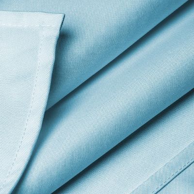 Lann's Linens 10 Pack 70" x 120" Rectangular Wedding Banquet Polyester Tablecloths Baby Blue Image 3