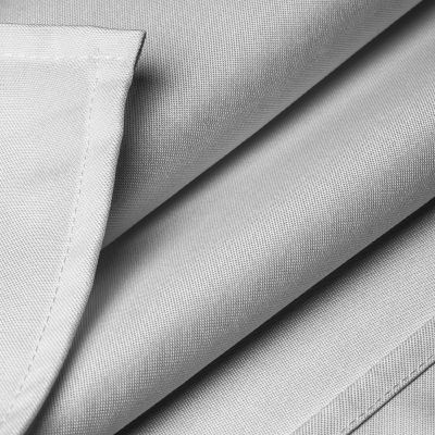 Lann's Linens 5 Pack 60"x126" Rectangular Wedding Banquet Polyester Fabric Tablecloth Silver Image 3