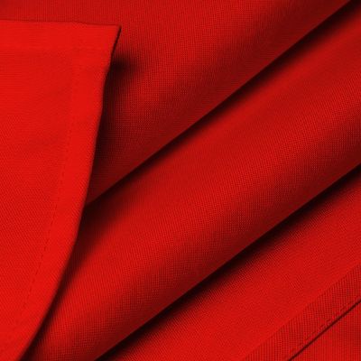 Lann's Linens 5 Pack 90" x 132" Rectangular Wedding Banquet Polyester Fabric Tablecloth Red Image 3