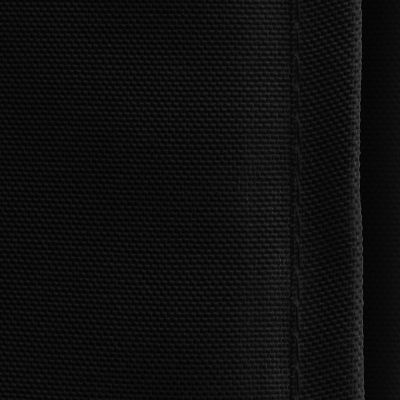 Lann's Linens 60" x 102" Rectangular Wedding Banquet Polyester Fabric Tablecloth - Black Image 1