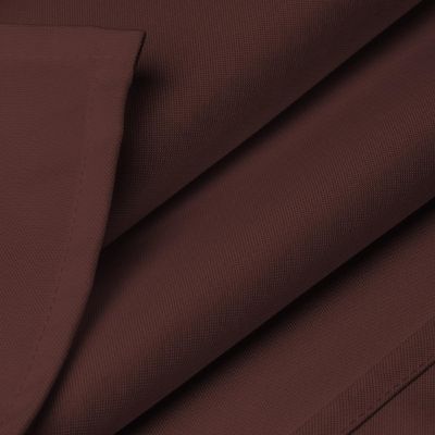 Lann's Linens 60" x 102" Rectangular Wedding Banquet Polyester Fabric Tablecloth - Chocolate Image 3