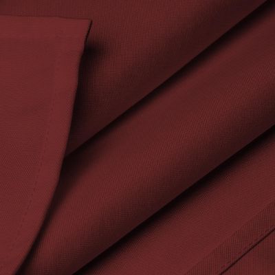 Lann's Linens 70" x 120" Rectangular Wedding Banquet Polyester Fabric Tablecloth - Burgundy Image 3