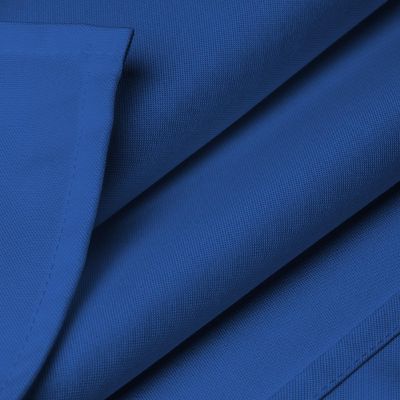 Lann's Linens 70" x 120" Rectangular Wedding Banquet Polyester Fabric Tablecloth - Royal Blue Image 3