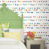 Lanterns Peel &amp; Stick Wallpaper - Red Image 1