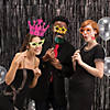 Large Black Metallic Fringe Backdrop Curtain Image 3