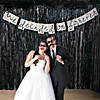 Large Black Metallic Fringe Backdrop Curtain Image 4