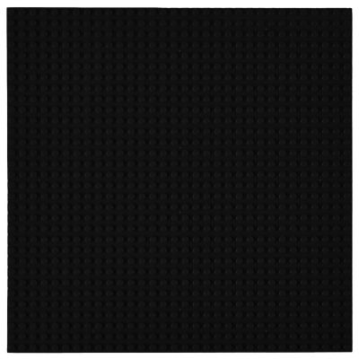 Large Classic Stackable Baseplates, For Building Bricks, Bases for Tables, Mats, and More, Black, 1 Piece, 10x10 Inches Image 1