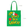Large Dr. Seuss&#8482; The Grinch Tote Bags - 12 Pc. Image 1