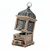 Large Flip-Top Wooden Lantern 14.25" Image 1