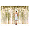 Large Gold Metallic Fringe Backdrop Curtain Image 1