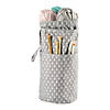 Large Grey Round Knitting Bag Image 1