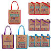Large He Lives Craft Nonwoven Tote Bags - 12 Pc. Image 1