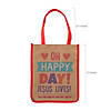 Large He Lives Craft Nonwoven Tote Bags - 12 Pc. Image 1