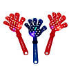 Large Light-Up Patriotic Hand Clappers - 12 Pc. Image 1