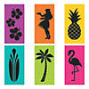 Large Luau Silhouette Backdrop - 6 Pc. Image 1