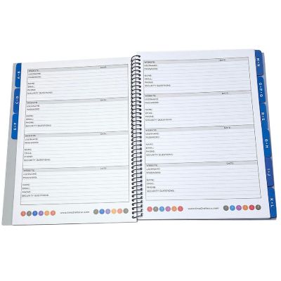 Large Password Books - The best Password Keeper Books with a 4.9 rating out of 4500 / Pink Image 1