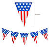 Large Patriotic Plastic Pennant Banner Image 1