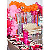 Large Pink Metallic Fringe Backdrop Curtain Image 1