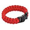 Large Red Paracord Bracelets - 6 Pc. Image 1