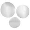 Large Silver Foil Dot Cutouts - 12 Pc. Image 1