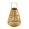 Large Slat Wood Lantern 13.75" Image 1