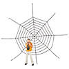 Large Spider Web Halloween Decoration Image 1