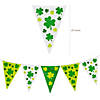 Large St. Patrick&amp;#8217;s Day Clovers Plastic Pennant Banner  Image 1
