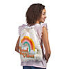 Large Transparent Groovy Party Drawstring Bags - 6 Pc. Image 2