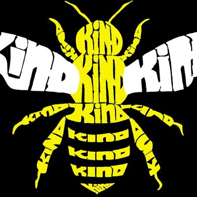 Large Word Art Tote Bag - Bee Kind - 20&quot;W x 15&quot;H x 5&quot;D Image 2