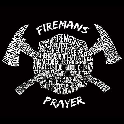 Large Word Art Tote Bag - FIREMAN'S PRAYER - 20&quot;W x 15&quot;H x 5&quot;D Image 1