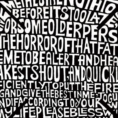 Large Word Art Tote Bag - FIREMAN'S PRAYER - 20&quot;W x 15&quot;H x 5&quot;D Image 2