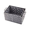 Large Woven Baskets with Handles - 2 Pc. Image 1