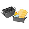 Large Woven Baskets with Handles - 2 Pc. Image 1