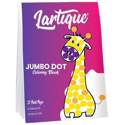 Lartique Dot Markers Activity Book, 25 Sheet Jumbo Dot Coloring Book for Kids Image 1