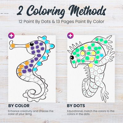 Lartique Dot Markers Activity Book, 25 Sheet Jumbo Dot Coloring Book for Kids Image 2