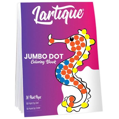 Lartique Dot Markers Activity Book, 36 Sheet Jumbo Dot Coloring Book for Kids Image 1