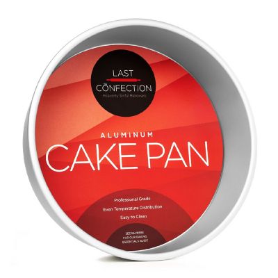Last Confection 10" x 3" Deep Round Aluminum Cake Pan Baking Tin - Professional Bakeware Image 1