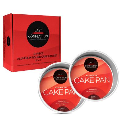 Last Confection 2-Piece Round Cake Pan Set - 8" x 2" Deep Image 2
