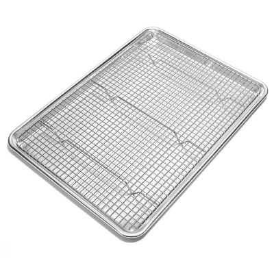 Last Confection 2pk Stainless Steel 12" x 17" Baking & Cooling Racks - Wire Oven Cookie Rack Image 1
