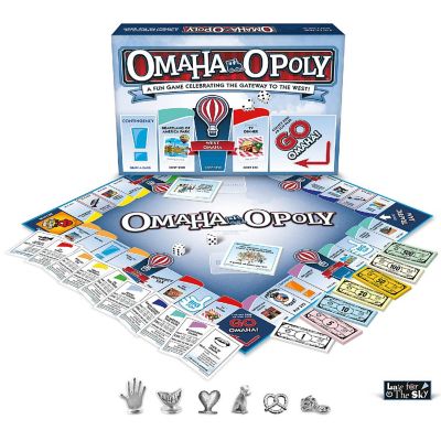 Late for the Sky: Omaha-Opoly Monopoly Board Game Image 1