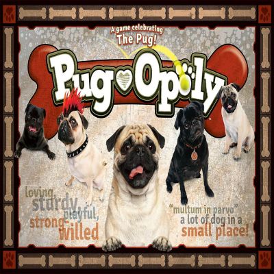Late for the Sky: Pug-Opoly Monopoly Board Game Image 1