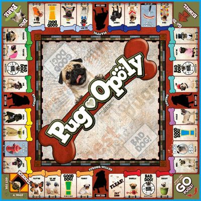 Late for the Sky: Pug-Opoly Monopoly Board Game Image 2