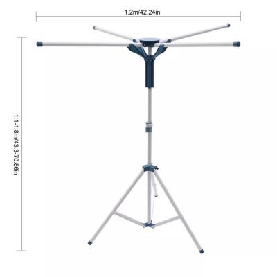 Laundry Clothes Storage Drying Rack Portable Folding Dryer Hanger Tripod Stand Image 1