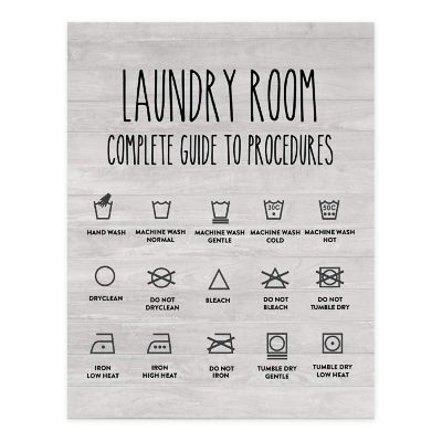 Laundry Room Procedures 8.5x11in 1-Pack Image 1