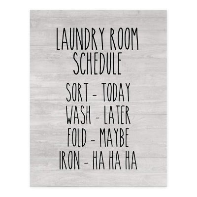 Laundry Sort Wash Fold 8.5x11in 1-Pack Image 1
