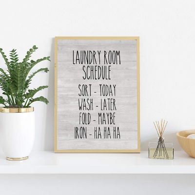 Laundry Sort Wash Fold 8.5x11in 1-Pack Image 2