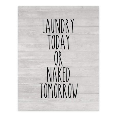 Laundry Today or Naked 8.5x11in 1-Pack Image 1