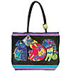 Laurel Burch Shoulder Tote Zipper Top 18"X5"X15"- Dogs & Doggies Image 1