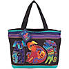 Laurel Burch Shoulder Tote Zipper Top 18"X5"X15"- Dogs & Doggies Image 1